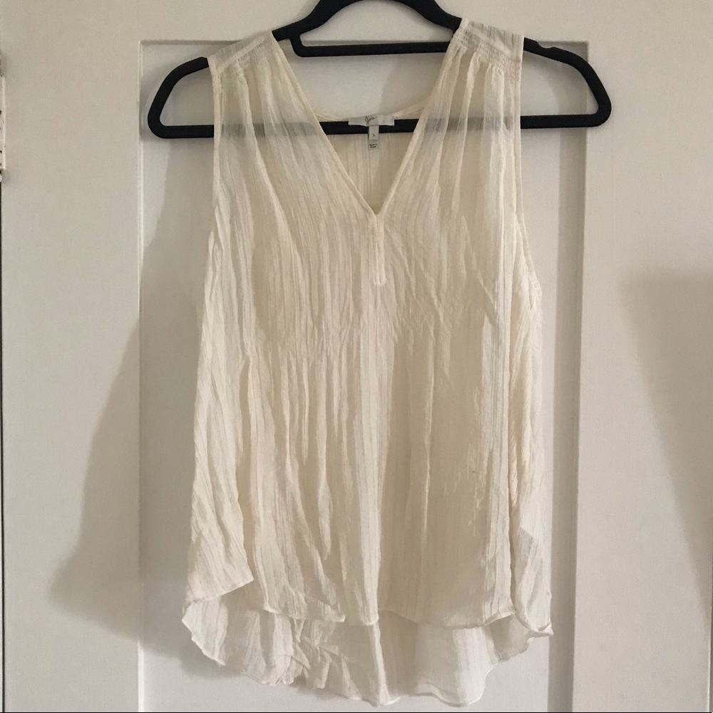 JOIE Women’s Silk Blouse Cream / White Size Small